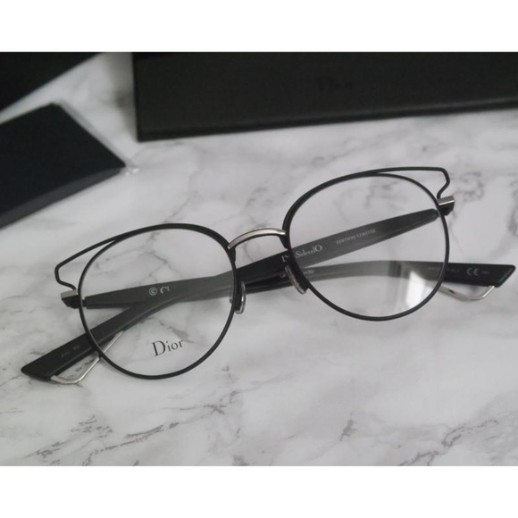 Dior Black (8YC00) Diorsideralo Demo Eyeglasses - Picture 3 of 6